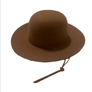 Brown Brixton Wide Brim Hat
